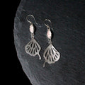 Rose Quartz Butterfly Wing Earrings