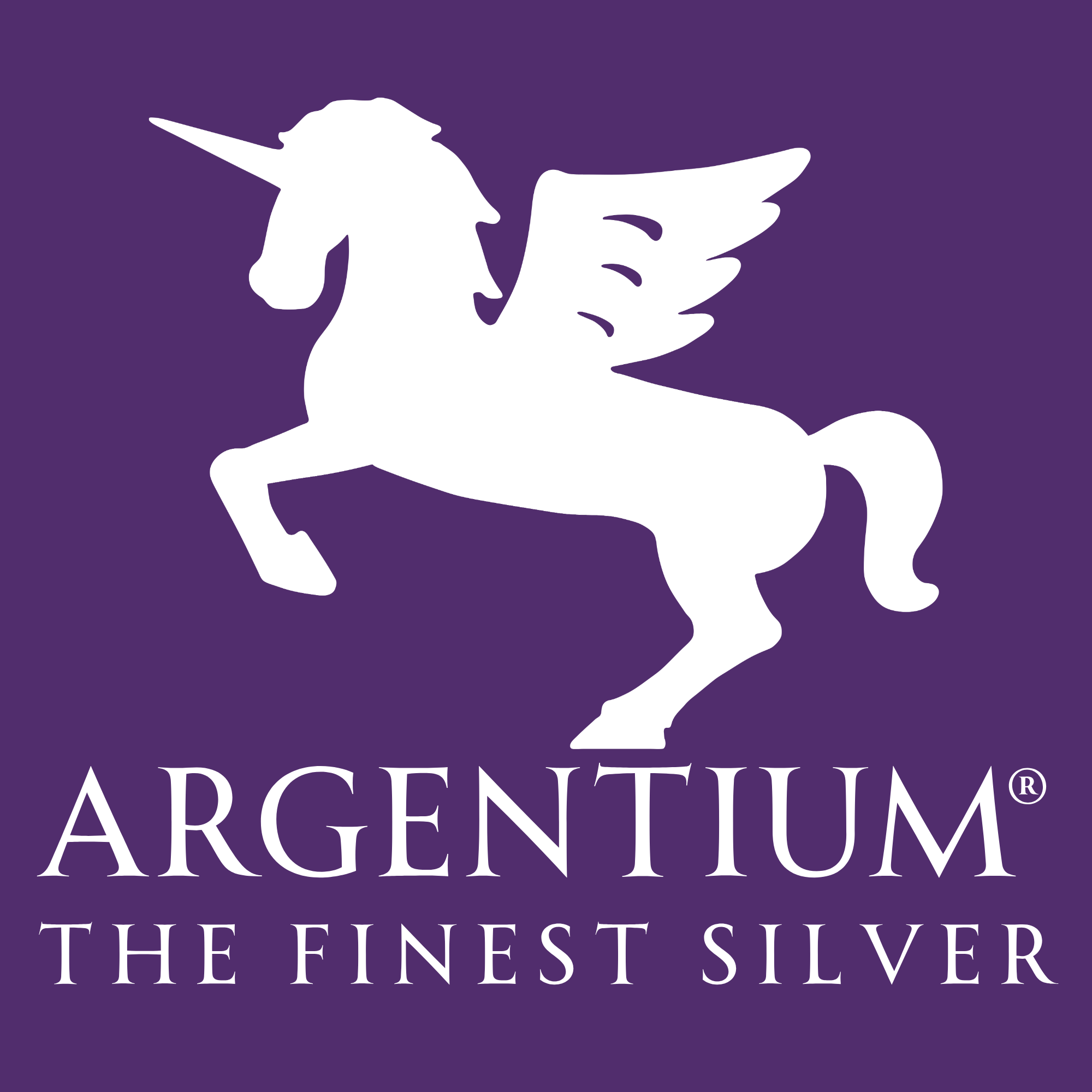 Argentium silver unicorn logo 
