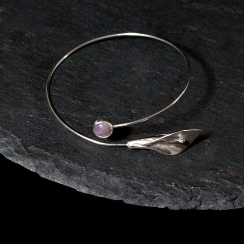Amethyst Calla Lily Bracelet