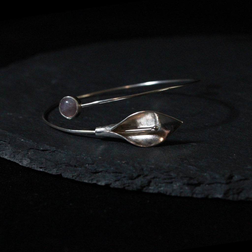 Amethyst Calla Lily Bracelet