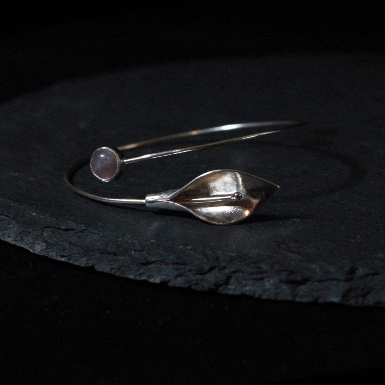 Amethyst Calla Lily Bracelet