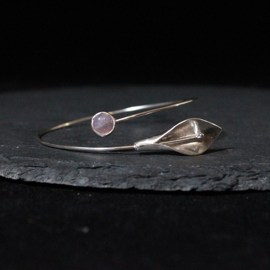 Amethyst Calla Lily Bracelet