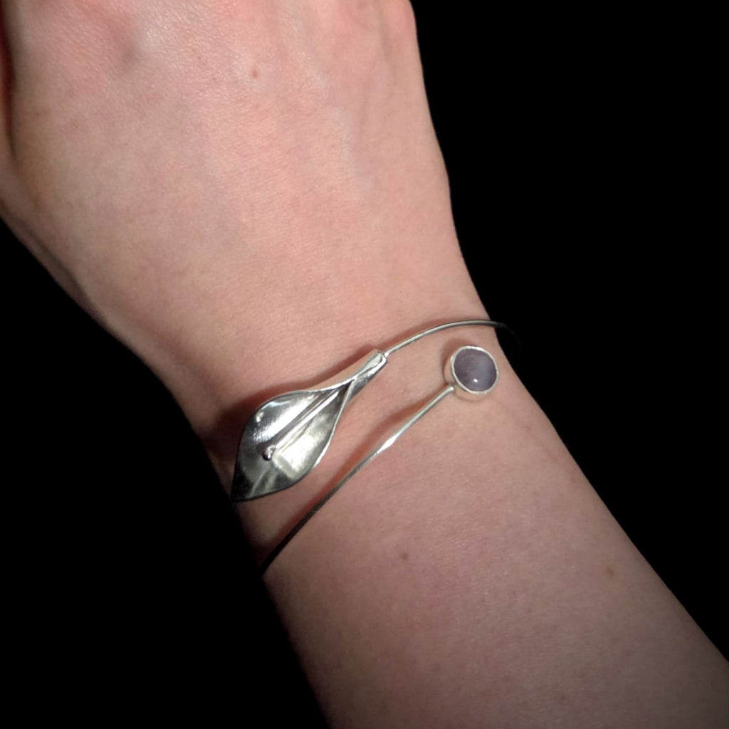 Amethyst Calla Lily Bracelet