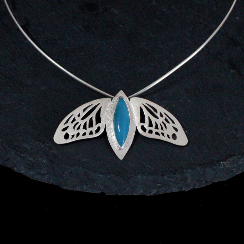 Chalcedony Butterfly Collar