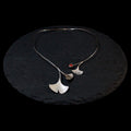 Carnelian Ginkgo Leaf Collar