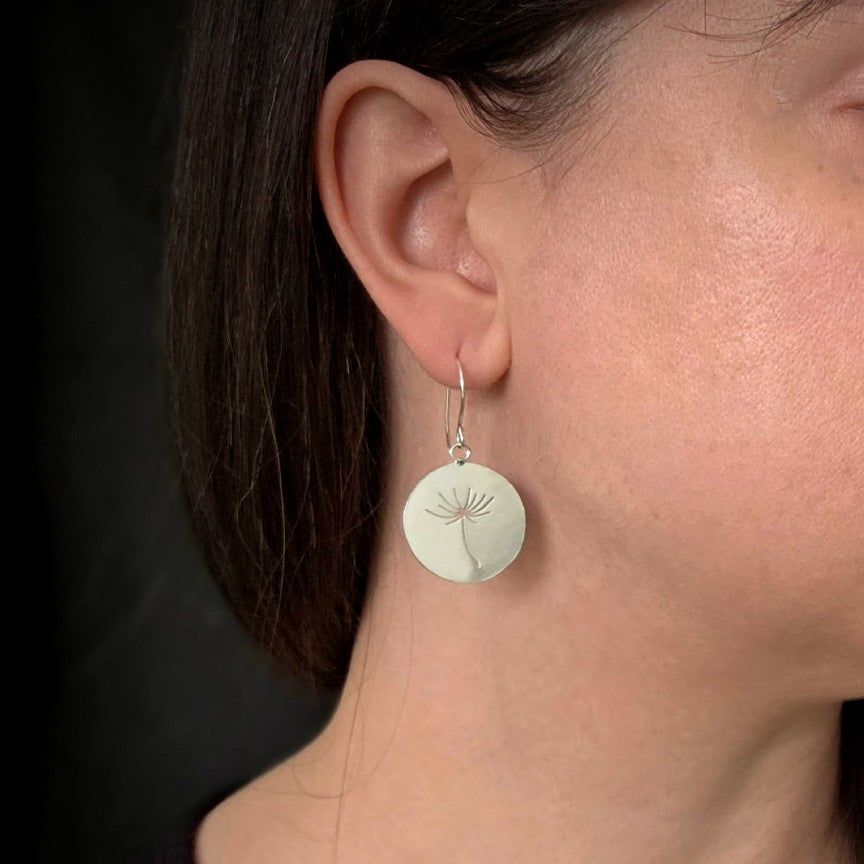 Dandelion Seed Earrings