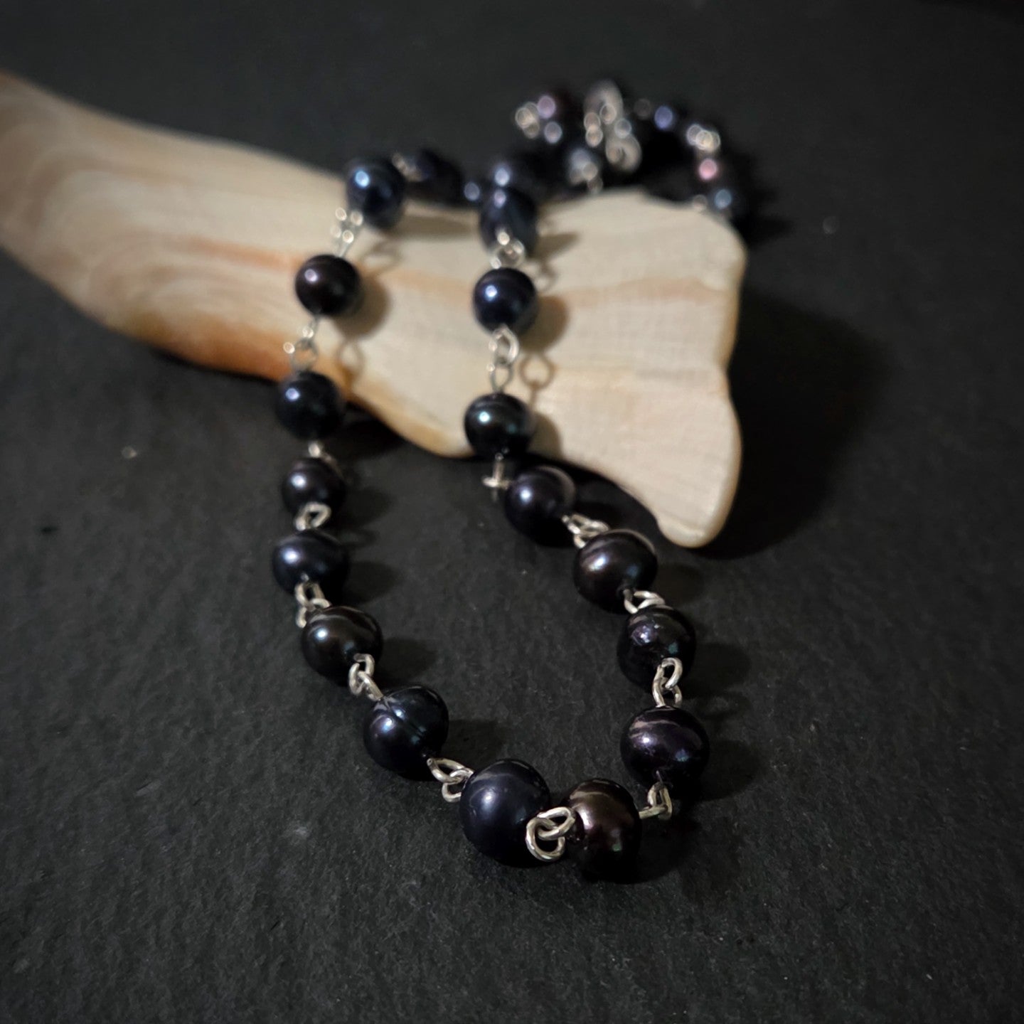 Black Freshwater Pearl Necklace