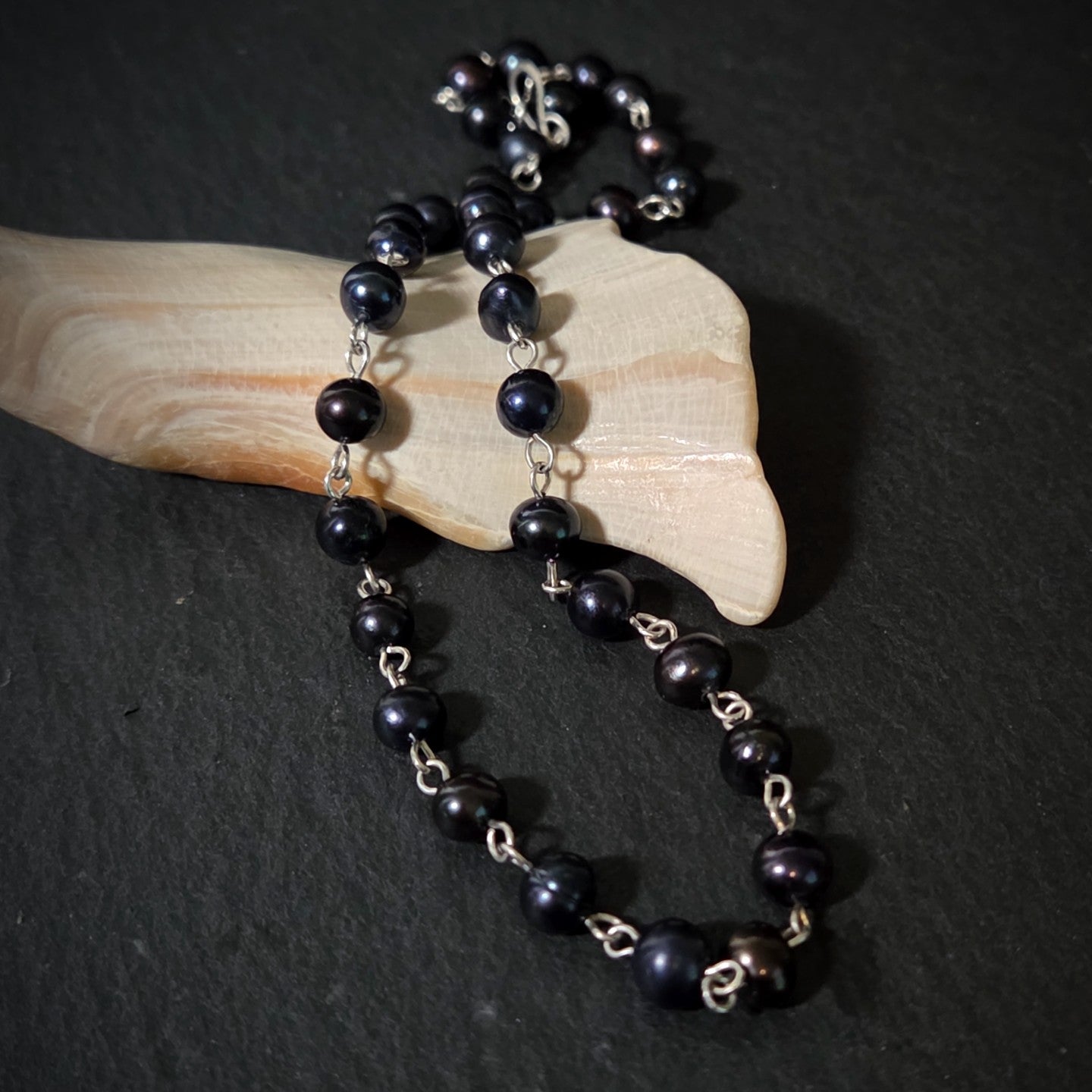 Black Freshwater Pearl Necklace