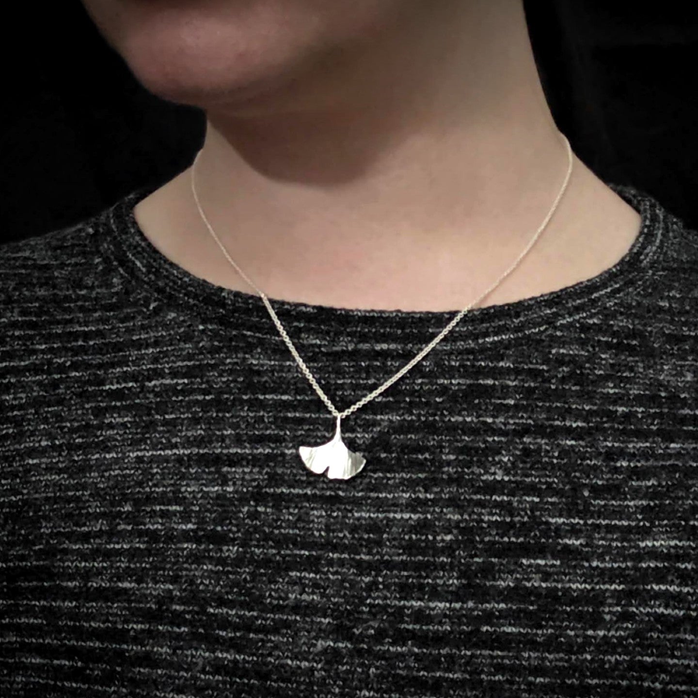 Ginkgo Leaf Necklace