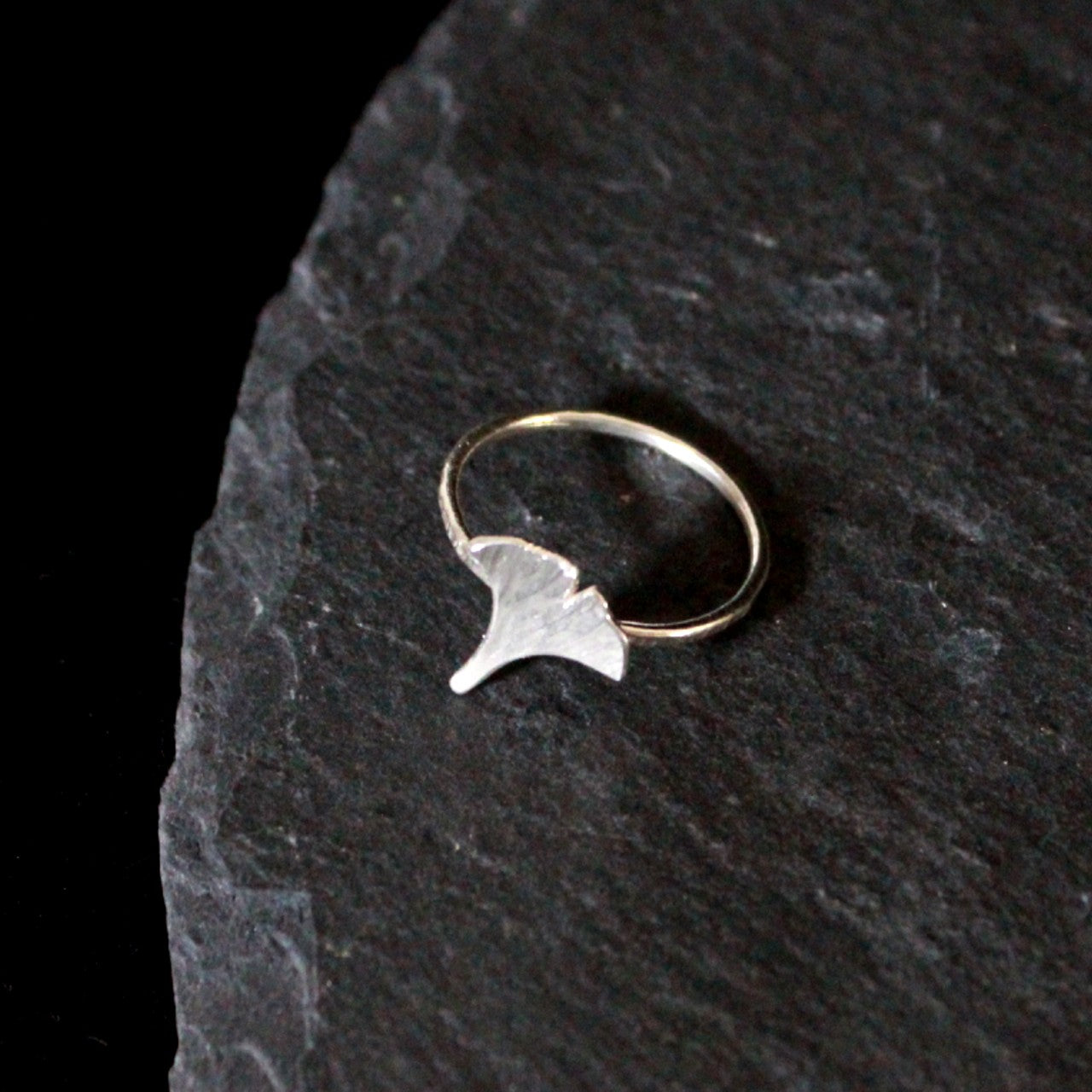 Ginkgo Leaf Ring