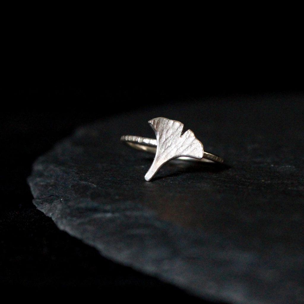 Ginkgo Leaf Ring