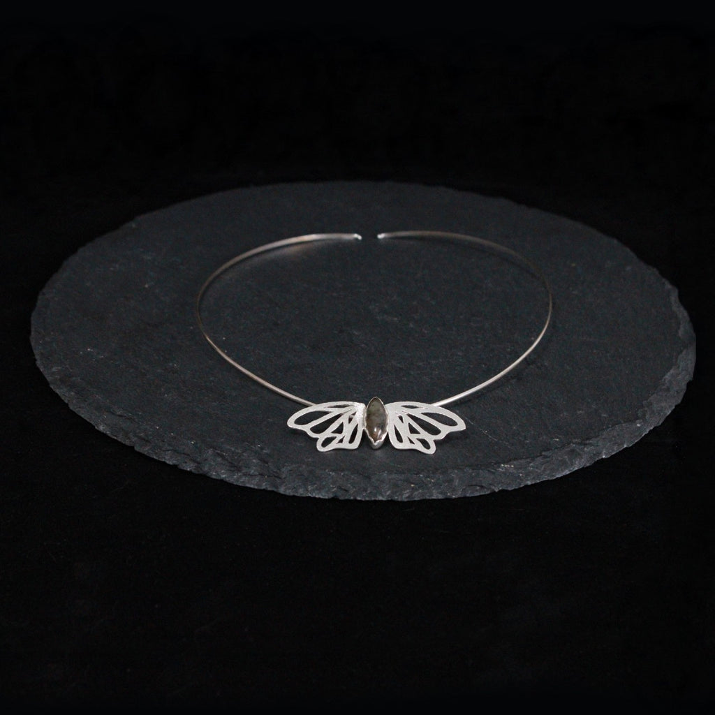 Labradorite Butterfly Collar