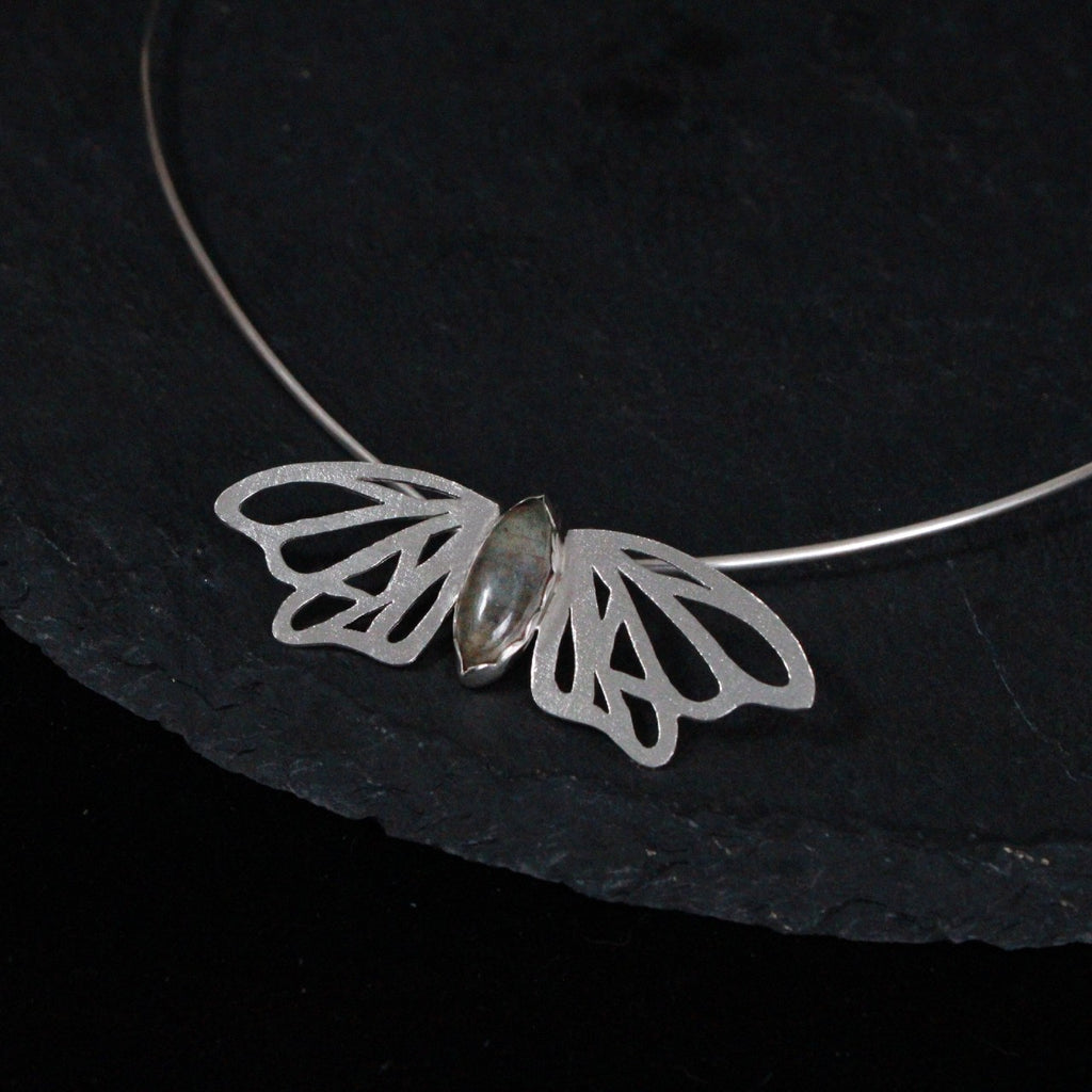 Labradorite Butterfly Collar