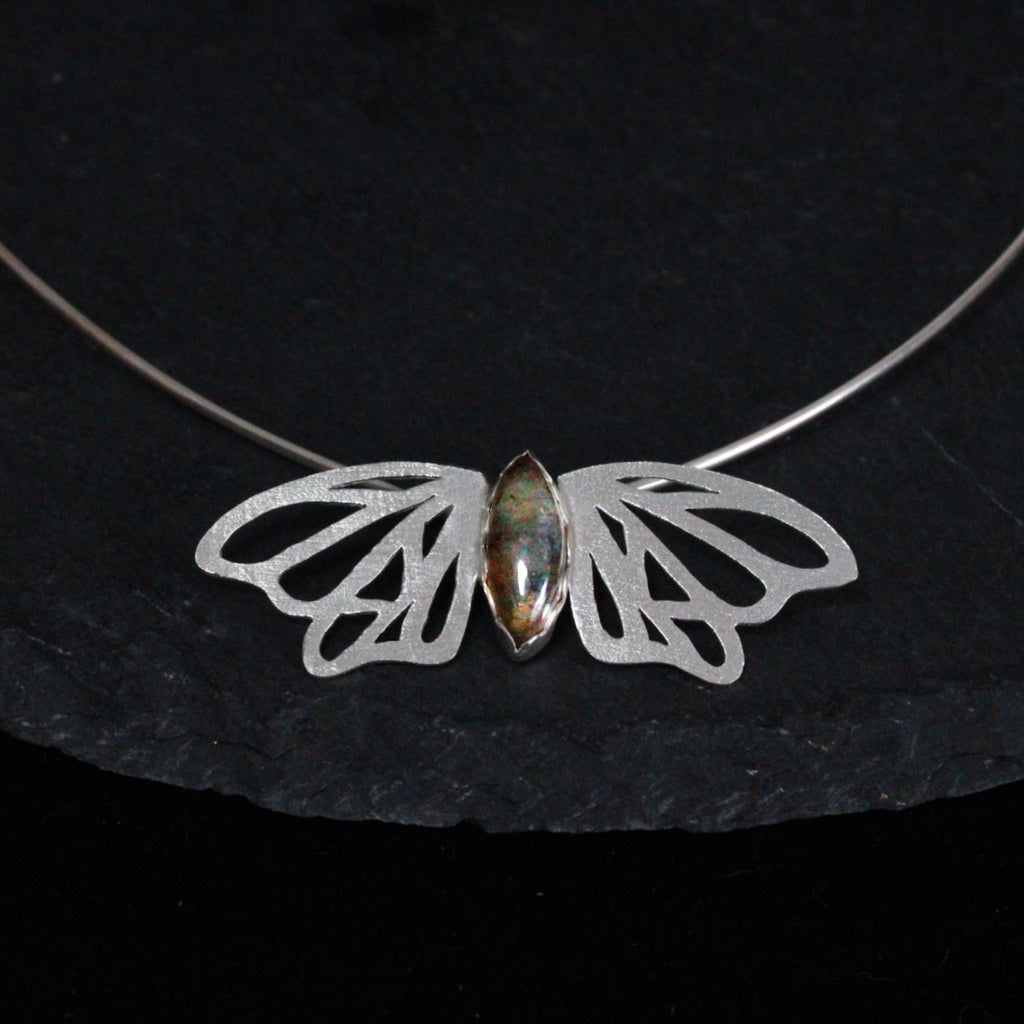 Labradorite Butterfly Collar