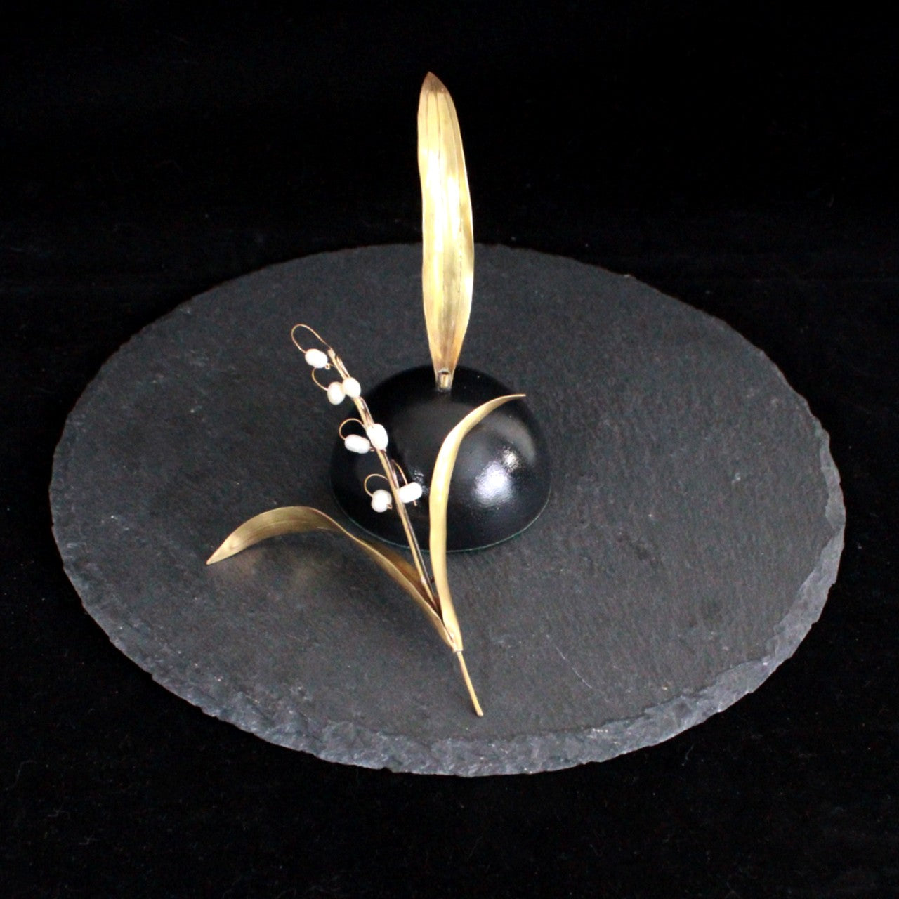 Lily of the Valley Brooch Sculpture