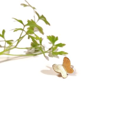nugold butterfly ring