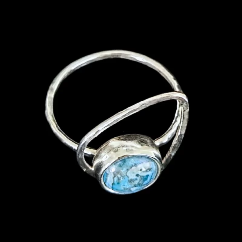 Chrysocolla Quartz Terra Ring - Image 2