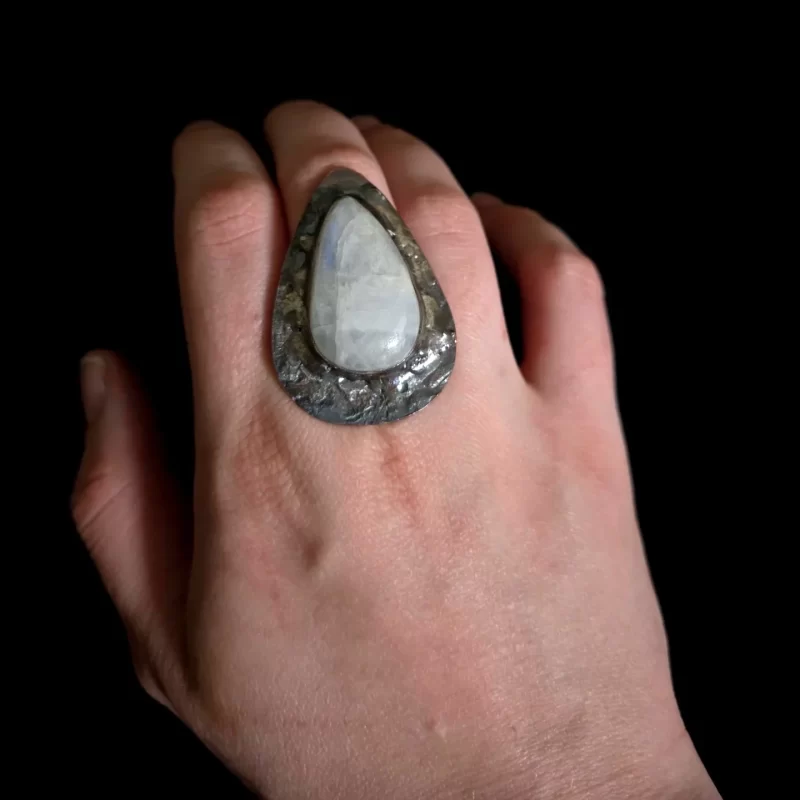 Moonstone Crater Ring - Image 4