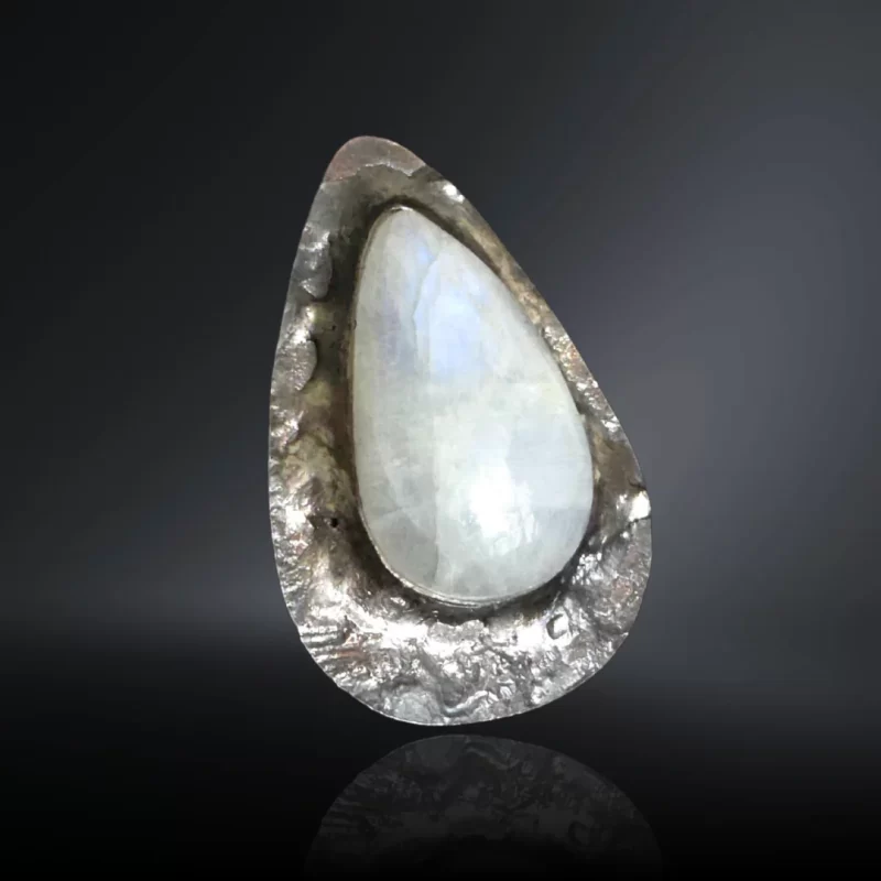 Moonstone Crater Ring